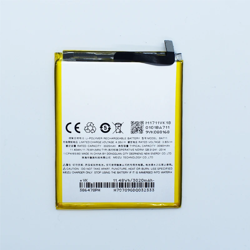 Hekiy новый оригинальный аккумулятор для мобильного телефона BA711 Meizu meilan M711Q/C/M
