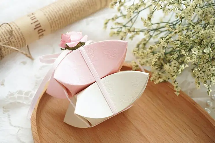 10 шт./лот Корейская Сладкая Свадебная коробка конфет с цветочным принтом