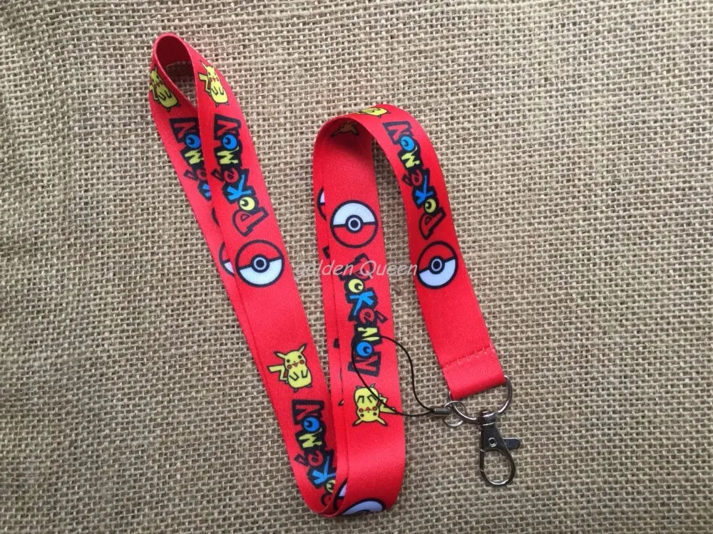 10 шт. Пикачу популярные аниме с рисунком на шее лямках ID Card Key Condole belt смешанный