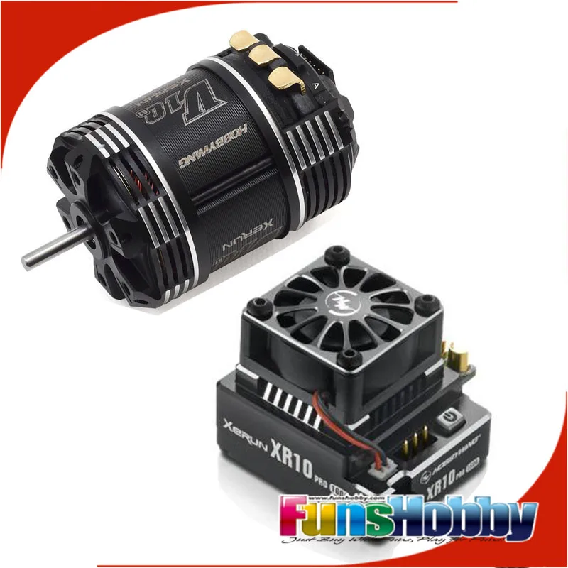 Hobbywing XR10 Pro Сенсорный бесщеточный ESC/V10 G3 мотор комбо для 1/10 внедорожных топ-класса соревнований - Цвет: 38020235-13.5T