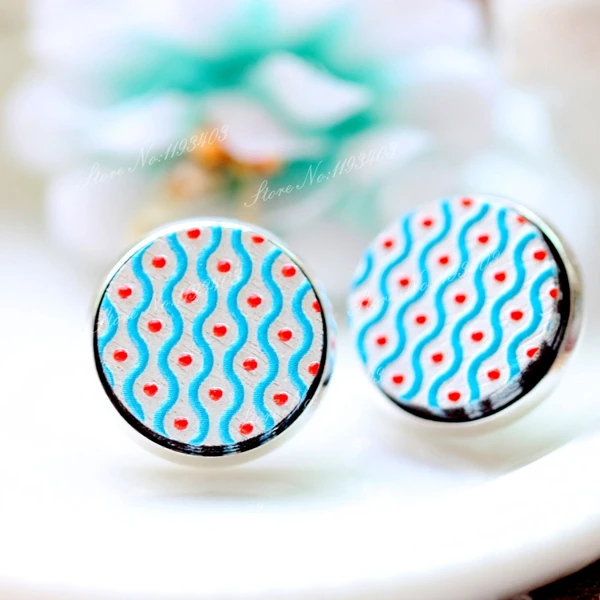 Уникальный 3D точечный круглый тисненый 16 мм цветной рисунок узор дерево Кабошон