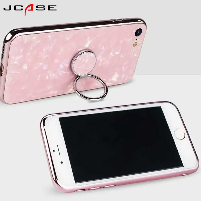 JCASE круглая металлическая оболочка кольцо на палец подставка для смартфона