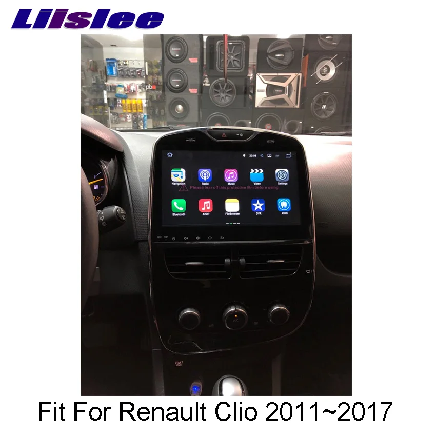 Liislee 2 din для Renault Clio 2012~ Android автомобильный навигатор gps большой экран Авто Радио мультимедийный плеер Bluetooth