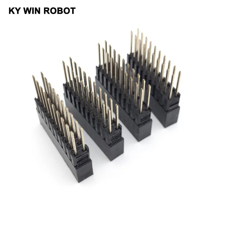5 шт. PC104 20 Pin 2x10 2 54 мм Шаг Женский двойной прямой ряд штырьков позолоченная