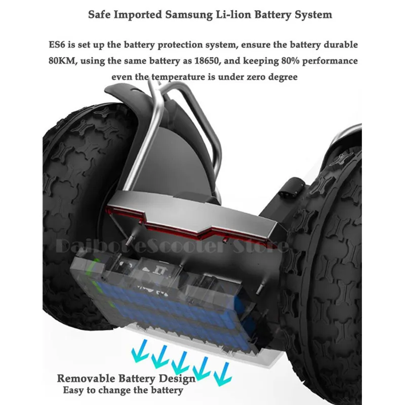 Daibot внедорожный Ховерборд два колеса самобалансирующийся скутер с Bluetooth динамиком 19 дюймов 60 в 1200 Вт* 2 электрический скутер для взрослых