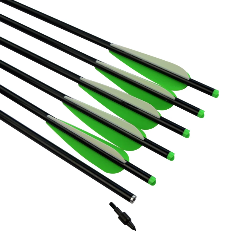 

12Pcs/lot Aluminum Crossbow Bolt 16"-22" 2219 7075-T6 Moon Nock Insert Changeable 125 Grain Point Hunting Archery Bow Outdoor