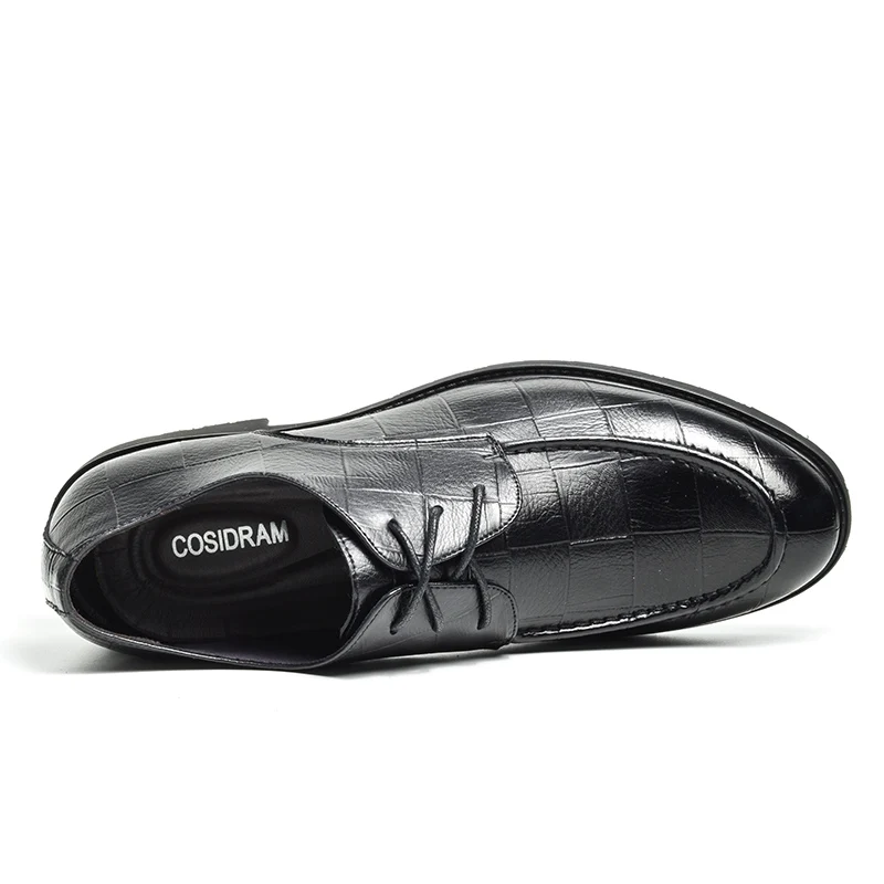 Мужские классические туфли COSIDRAM модные деловые свадебные из искусственной кожи