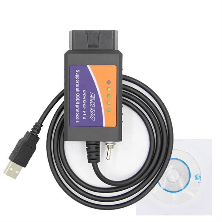 ELM327 USB V1.5 кабель с переключателем HS CAN и MS для d чипом PIC25K80 CH340T поддержка 12