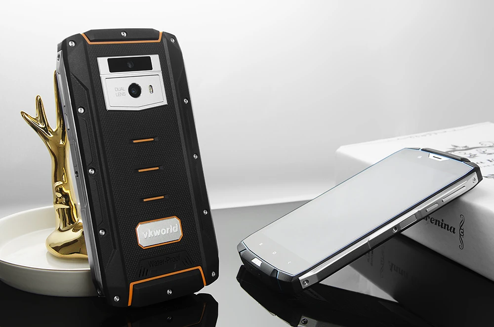 Vkworld VK7000 IP68 водонепроницаемый смартфон 5," MTK6750T Восьмиядерный Android 8,0 5600 мАч 4 Гб ОЗУ 64 Гб ПЗУ 13 МП мобильный телефон с функцией распознавания лица