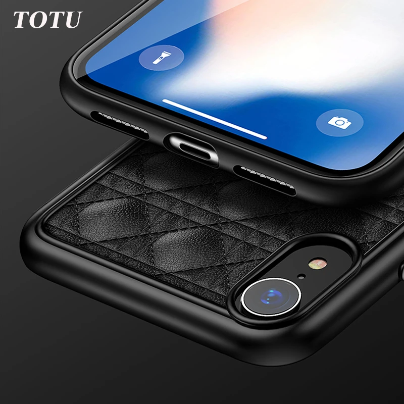 Luxury Case For iPhone X Xr Xs Max Soft Pure Color Back Cover Popular Braided Geometric Coque Fashion Fundas Capinha Shell |