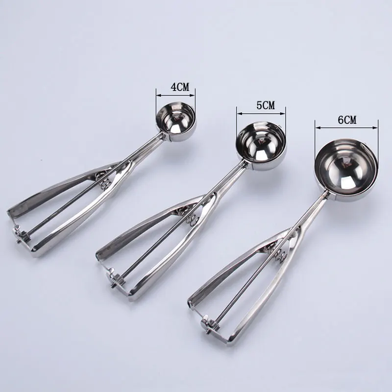 Stainless Steel Ice Cream Spoon DIY Potato Watermelon Fruit Dig Scoop Ball Maker Stacks Kitchen Accessories | Дом и сад