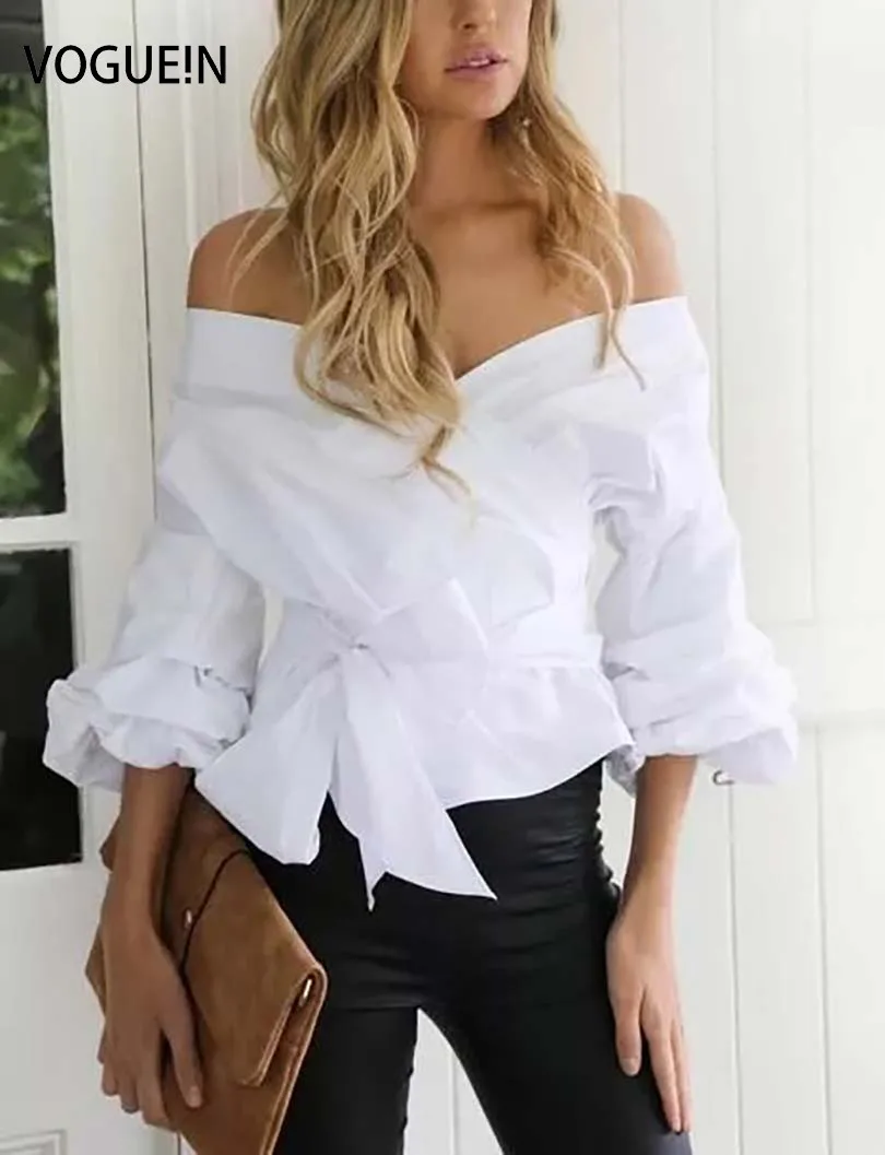Блузка женская с воланами на плечах длинным рукавом Размер SML опт|blouse tops shirt|wholesale