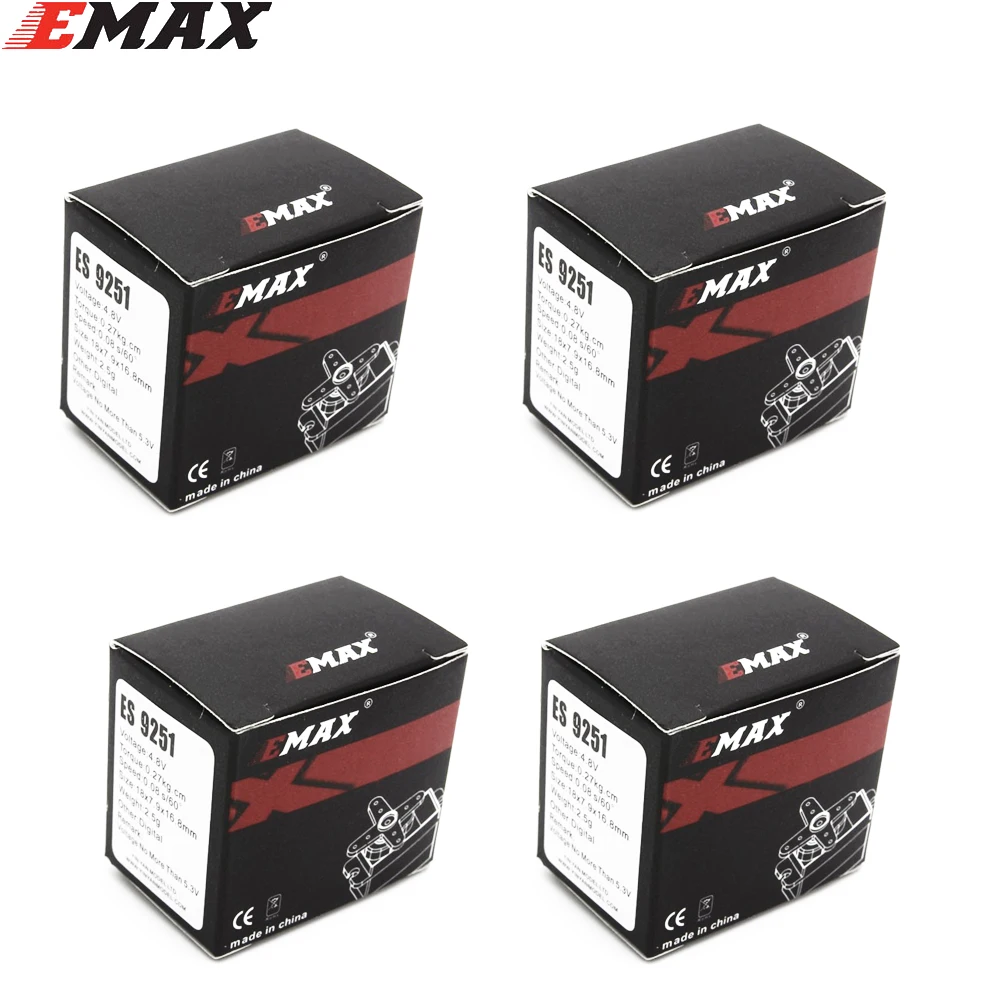 EMAX ES9051 4 3 г цифровой сервопривод Pastic Gear 0 8 кг Крутящий момент для 3D F3P самолетов