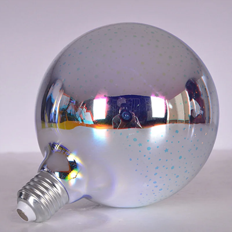 3D Звезда LED Фейерверк эффект ночник E27 декоративная лампа Эдисона G80 Светодиодная