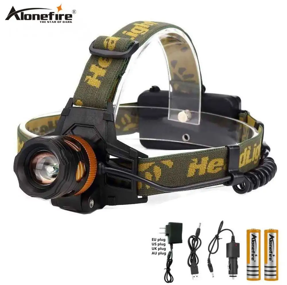 Налобный фонарь AloneFire HP82 CREE XPE Q5 светодиодный налобный с аккумулятором 18650 фонарик