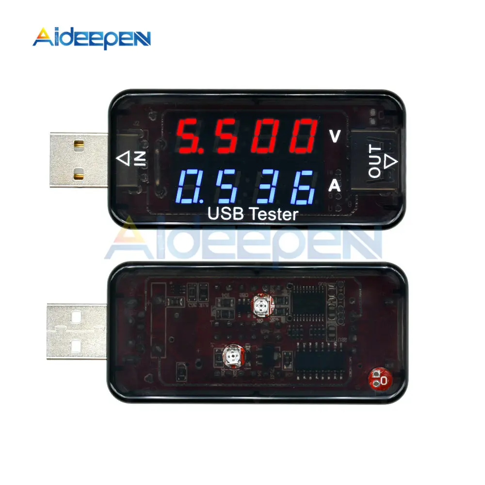 Цифровой USB ток напряжение зарядный детектор 3/4 цифр Мобильная мощность Ток вольтметр Амперметр Напряжение зарядное устройство Тестер