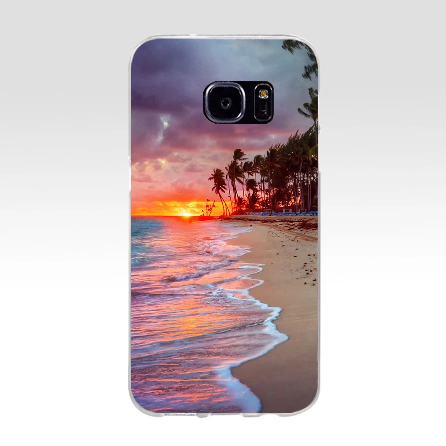 Мягкий силиконовый чехол из ТПУ 91AQ Sea of Love для samsung Galaxy s6 s7 edge s8 s9 plus чехол|Бамперы| |