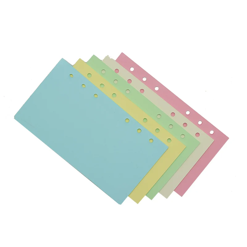 1 шт. блокнот А5/А6 с 6 отверстиями 5 цветов|filler paper|notebook blank pagesnotebook |