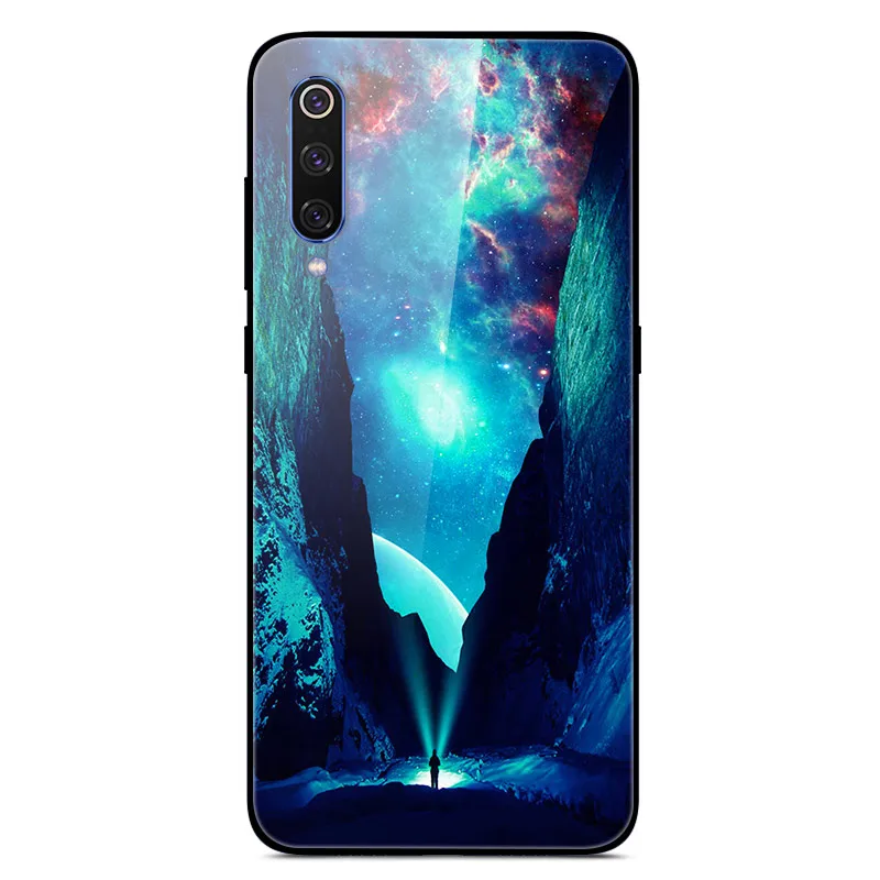 Чехол для Xiaomi mi 9 чехол телефона Жесткий из закаленного стекла Mi SE мягкий бампер mi9