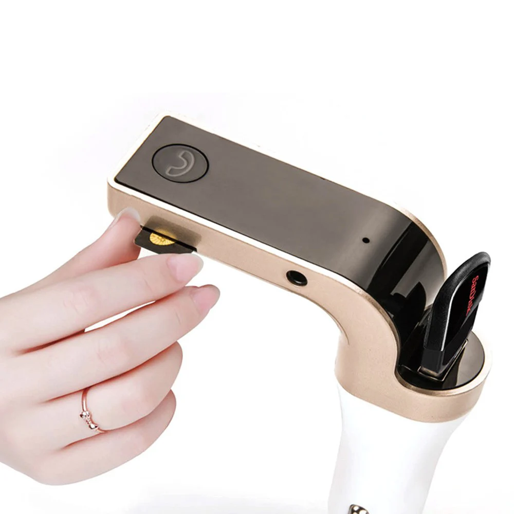 4-в-1 Hands Free Беспроводной Bluetooth FM передатчик модулятор Автомобильный комплект MP3
