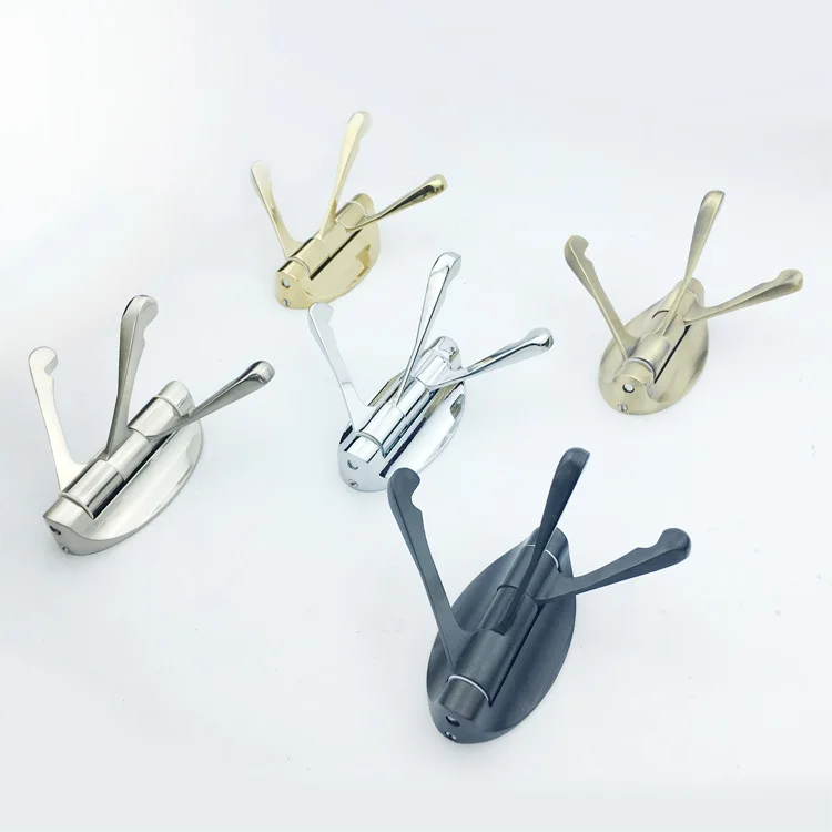 Металлические сверхпрочные вращающиеся петли swing Bracket поворотный кронштейн тройной крючок с несколькими тремя складными ручками полотенца/вешалка для одежды