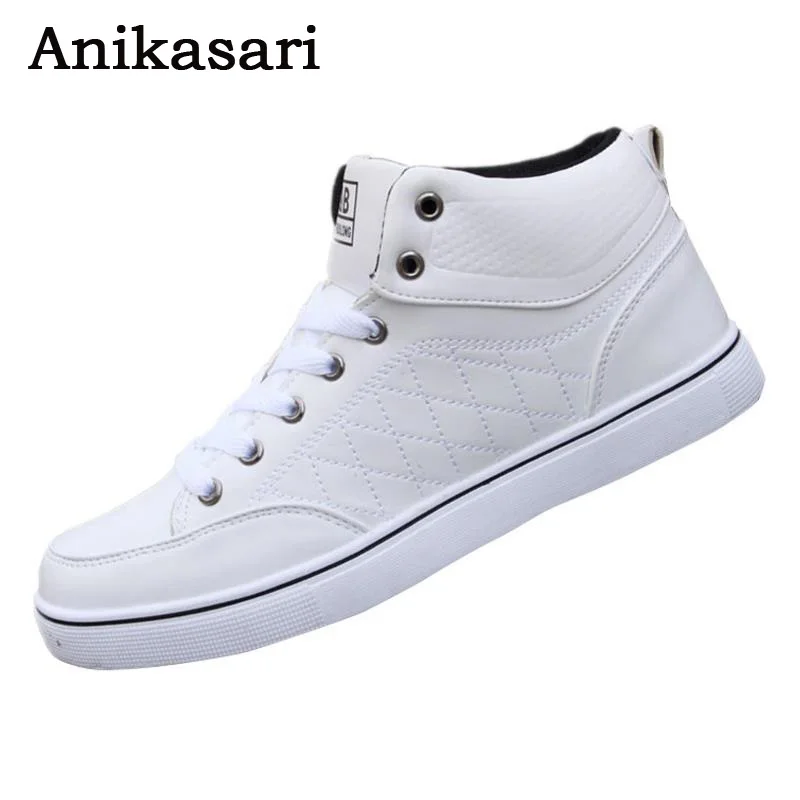 Мужская обувь 2017 повседневная с высоким верхом для скейта Модные ботильоны