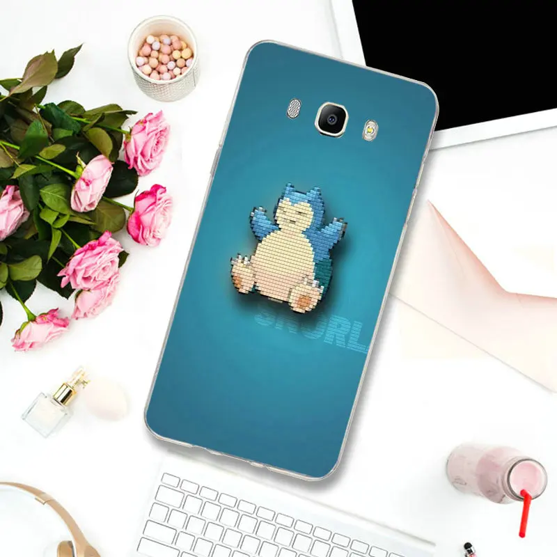 Для samsung S2 S3 S4 S5 Mini S6 S7 Edge S8 S9 S10 Plus Lite Note 5 8 9 тонкий мягкий ТПУ чехол для телефона Snorlax Pokemons