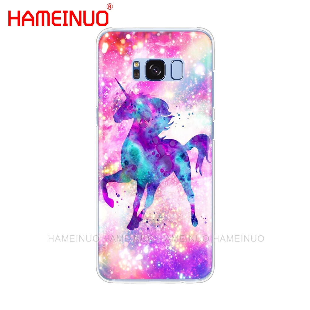 80808 HAMEINUO Радужный Единорог чехол для сотового телефона samsung Galaxy S9 S7 edge PLUS S8 S6 S5 S4 S3 MINI - Цвет: 80808