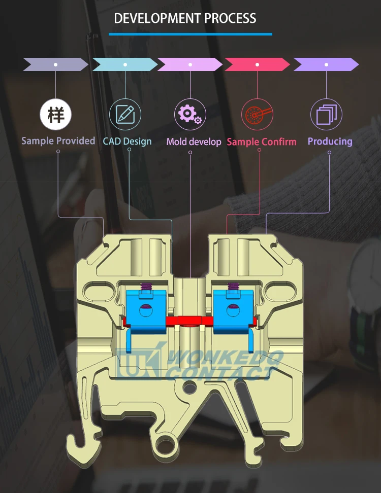 10 шт. DK-4QV/35 Вместо разъема Weidmuller два уровня винтовой зажим клеммные блоки воспламенение Тип DK4QV/35