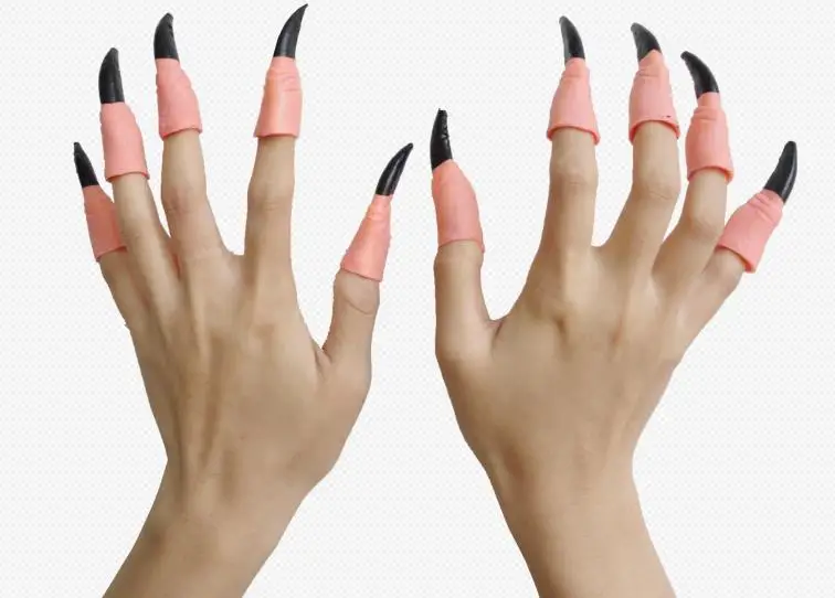 Страшный костюм для Хэллоуина поддельные ногти ведьма вампир острое привидение