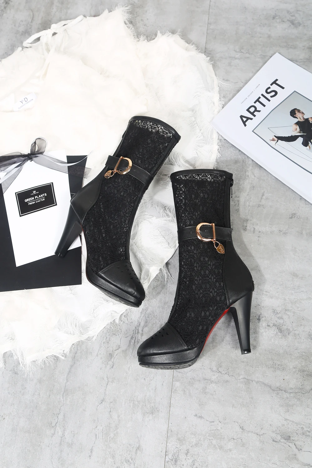 Большие Size33-43; летние ботинки; обувь из флока и кружева с вырезами; модная женская обувь; модная женская вышитая обувь