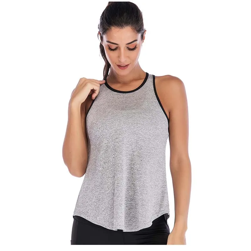 Женский спортивный жилет для йоги топ 2019 рубашки без рукавов тренажерного зала