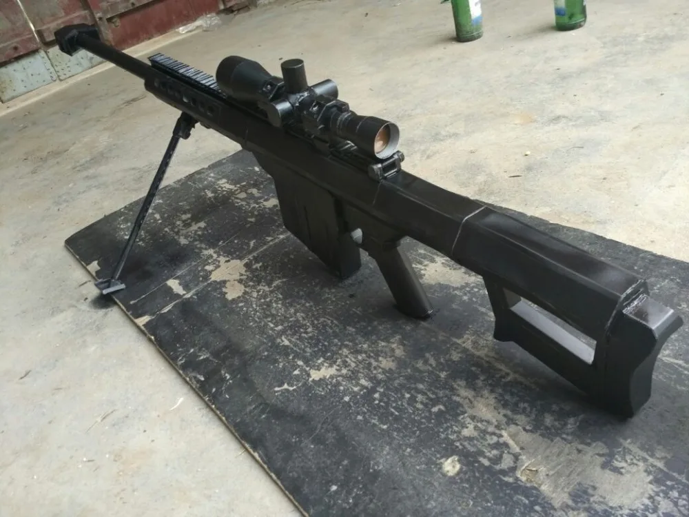 1:1 масштаб M82A1 12,7 мм, снайперская винтовка, 3D бумажная модель, косплей, комплекты для детей, взрослых, оружие, Бумажные модели, пистолет, игрушки