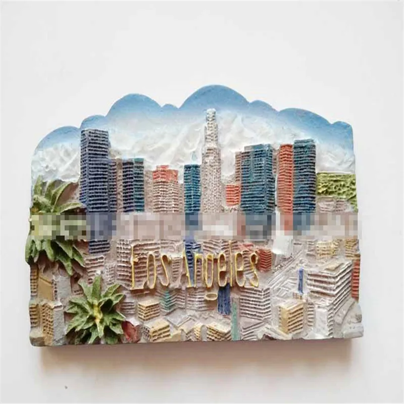 Lychee голливудский ангел городской холодильник магнитная наклейка США ландшафт