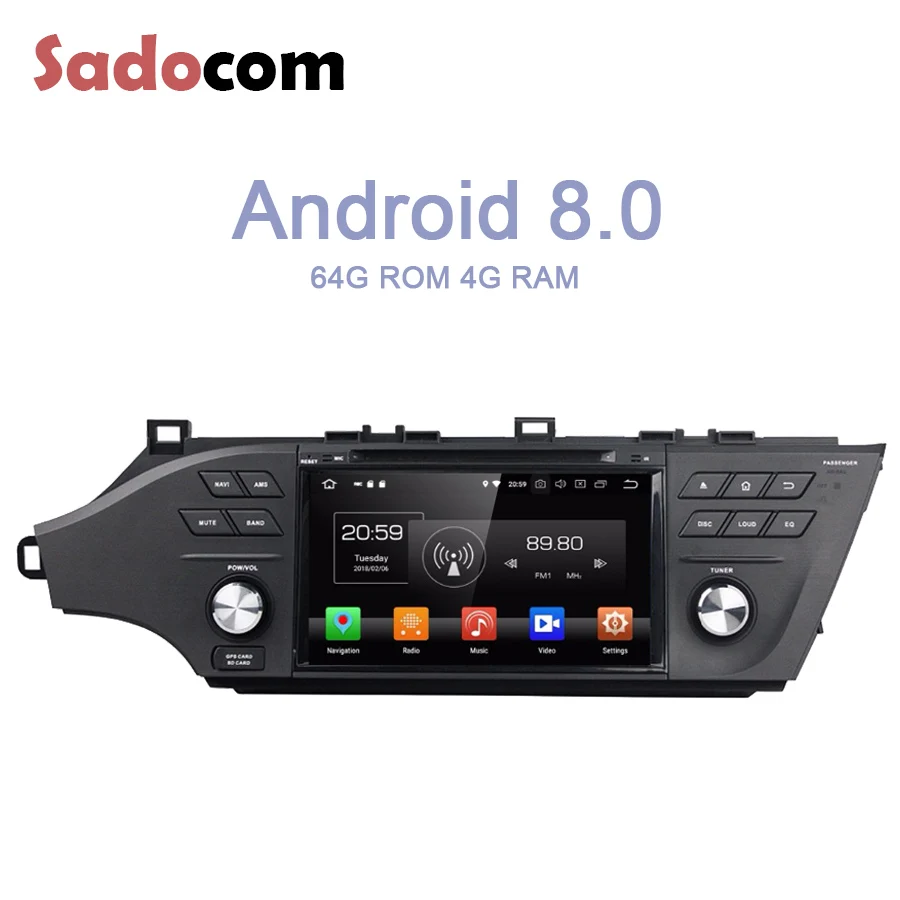IPS Android 8 0 для автомобильного DVD плеера Toyota Avalon 2015 2016 4 Гб + 64 ядер автомобильное