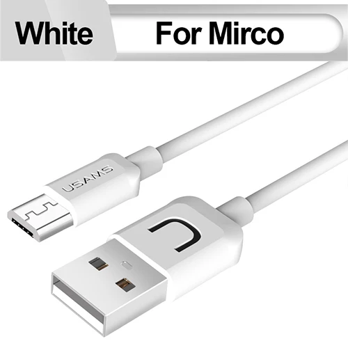 USB кабель для iphone кабель, 2A быстрой зарядки синхронизации данных адаптер Зарядное устройство для iPhone X 8 7 6 6S плюс 5 5S Ipad мобильного телефона кабели - Цвет: White for Micro usb