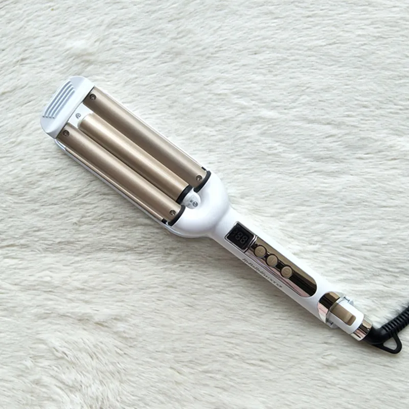 Новинка 2016 ролик в форме яйца с тремя трубками щипцы для завивки волос ЖК дисплей