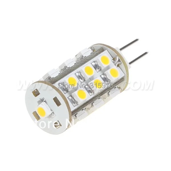 5 шт./лот Светодиодная лампа G6.35 с регулируемой яркостью 25LED 3528SMD 1 4 Вт широкий DC10-30V