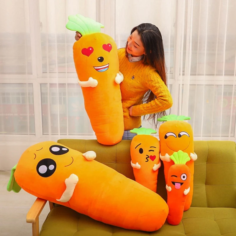 45 см Kawaii морковь мягкие плюшевые животные Мультяшные детские игрушки для девочек
