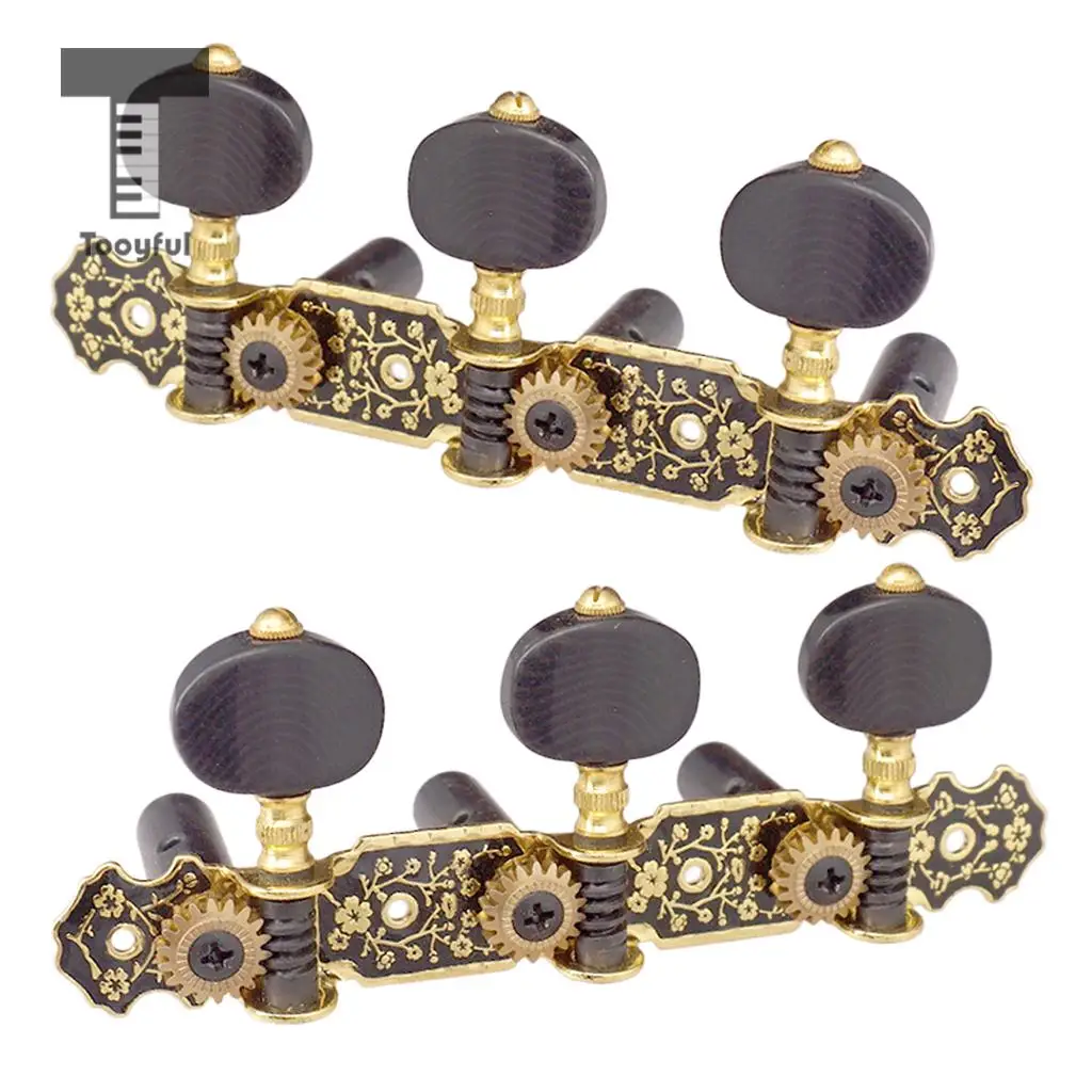 1 пара классических колышков для тюнинга гитары Tooyful тюнер аксессуары|tuner for guitar|head