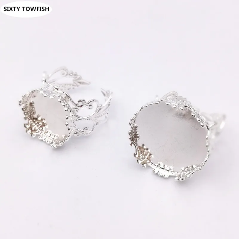 Кольцо в форме короны 10 шт./лот 6 цветов 15 мм 20 мм|diy jewelry accessories|jewelry accessoriescameo base |