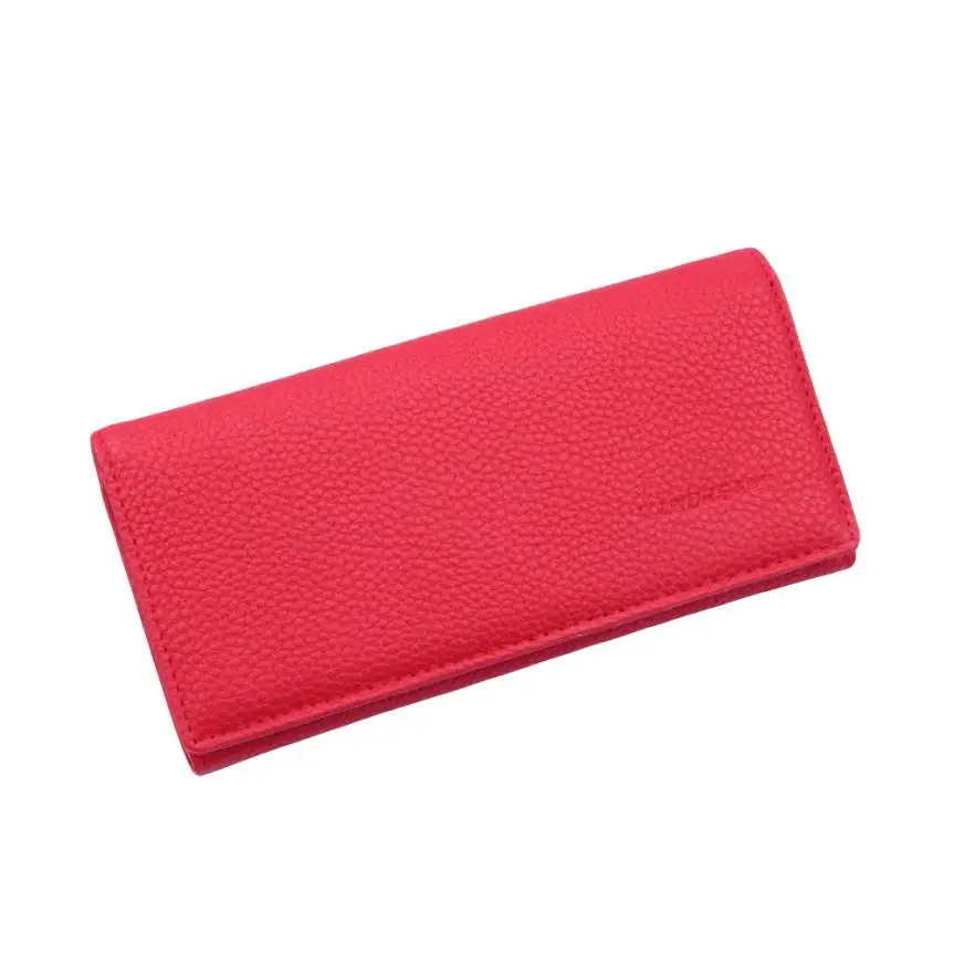 Red Модный унисекс клатч-держатель для карт, кошелек, сумочка, кошелек, популярные женские кошельки и кошельки baellerry L* 5 - Цвет: Red