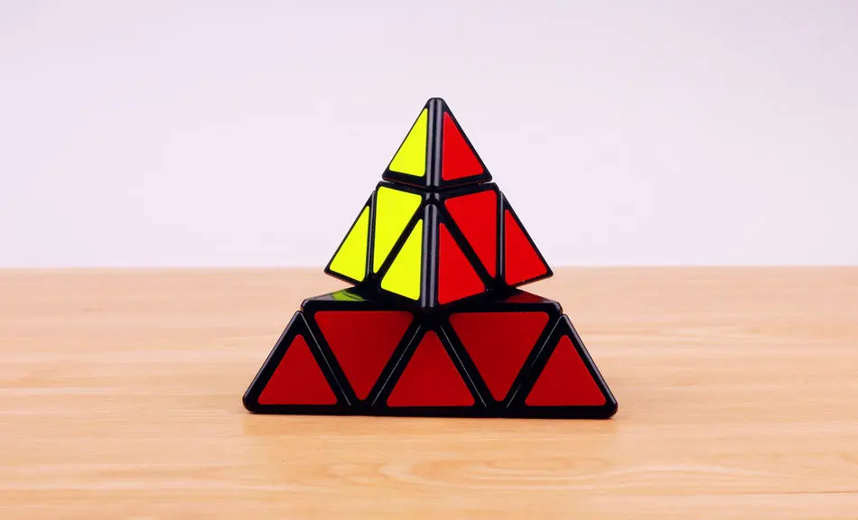 QIYI Pyramidcube, магический скоростной куб, стикер, меньше пазлов, твист, пирамида, кубики, развивающие игрушки для детей, кубики, магические подарки