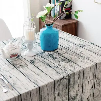 wooden strip Горячая Распродажа скатерти Льняные сельские квадратные скатерти прямоугольные скатерти для обеденного стола журнальный столик чайный Текстиль для дома - Цвет: wooden strip