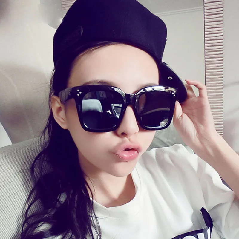 Новинка 2019 популярные модные женские большие квадратные солнцезащитные очки с