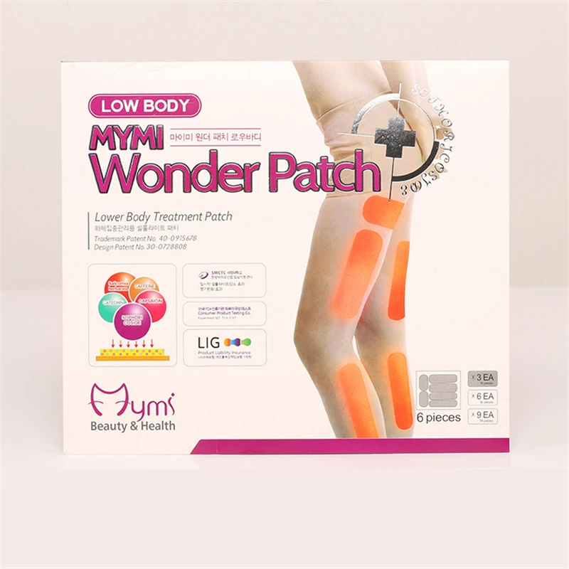 18 шт./упак. MYMI Wonder пластырь для похудения ног и рук пластыри сжигания жира