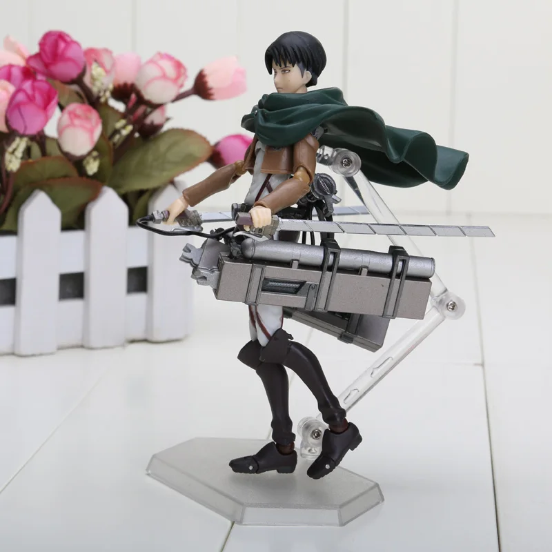 14 см атака на Титанов Shingeki no Kyojin Rivaille Figma 213 ПВХ фигурка игрушка