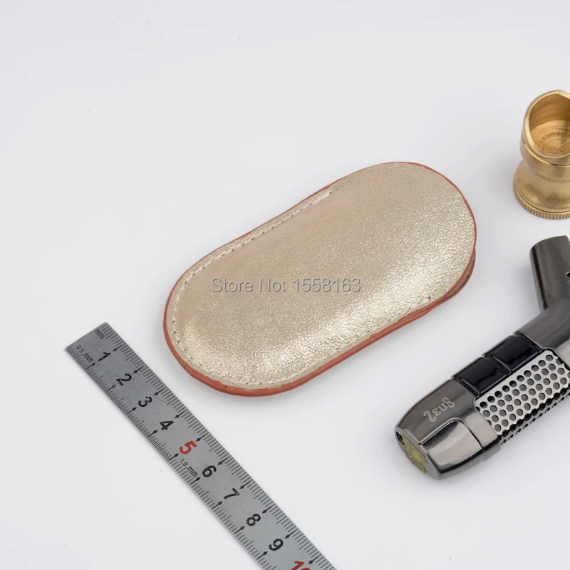 

Gold Sand Lambskin Leather Cigar Cutter Case Cigar Cutter Pocket For Senior Cigar Aficionado