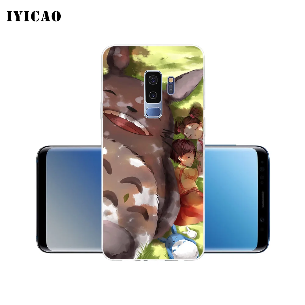 IYICAO Мой сосед Тоторо Мягкий силиконовый чехол для телефона Samsung Galaxy S10e S10 S9 S8 Plus S7