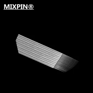 Набор игл для перманентного макияжа, 50 шт., 3 ряда, 16 игл, лезвия для тату бровей, микроблейдинга, ручная машинка для 3d-вышивки